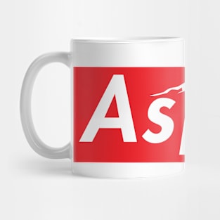 Skiing Aspen Colorado Ski Red And White Skateboard Snowboard Laptop Mug